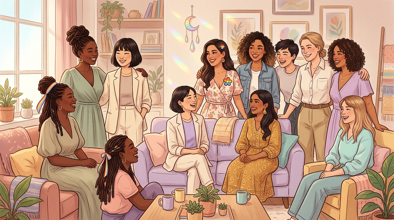 レズビアンのカミングアウトのイメージ