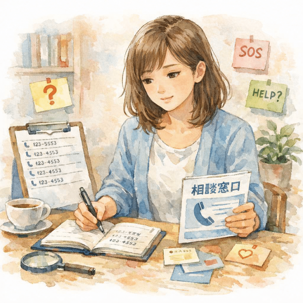 レズビアンが相談窓口をさがすイメージ